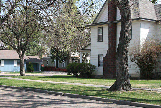 A typically beautiful residential area in Colby, Kansas.