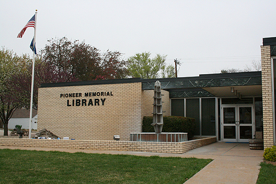 The Pioneer Memorial Library in Colby, Kansas.