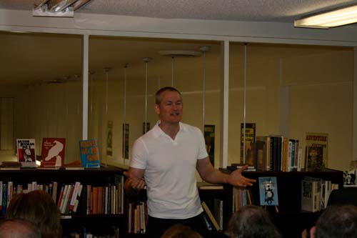 Willard Carroll speaking about his book entitled “I, Toto,” a first-person biography (aka, dog’s eye view) of the life of Terry the terrier, who played Toto in the MGM film “The Wizard of Oz.”