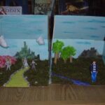 Student-made diorama comparing "The Wizard of Oz" to "Silver Shoes."