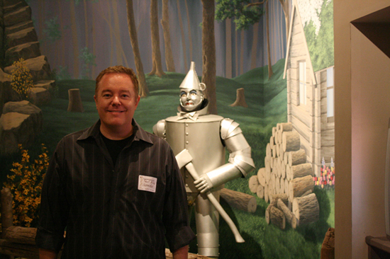 Here I am, standing in front of the Tin Man exhibit at the Oz Museum in Wamego. I played this role for the Kansas Repertory Theatre, way back in 1982. Wait … why does he look like he’s sneaking up on me with that axe?!