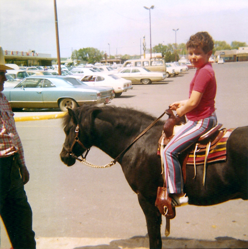 Paul Miles Schneider rides the pony Admiral, who was featured in the classic 1939 MGM movie “The Wizard of Oz.”